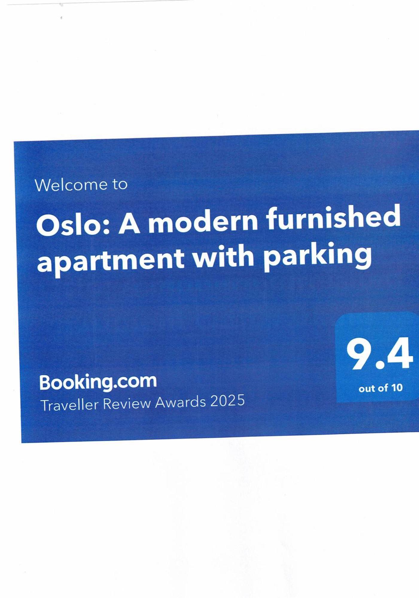 Oslo: A Modern Furnished Apartment With Parking Sofia Extérieur photo